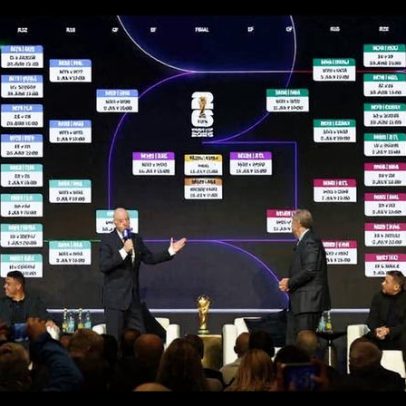 Como foi definido o chaveamento do mata-mata da Copa do Mundo