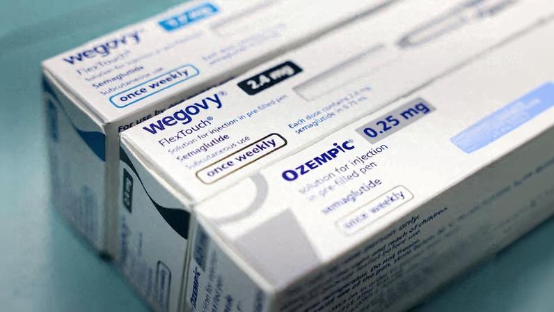 Caixas de Ozempic e Wegovy, da Novo Nordisk