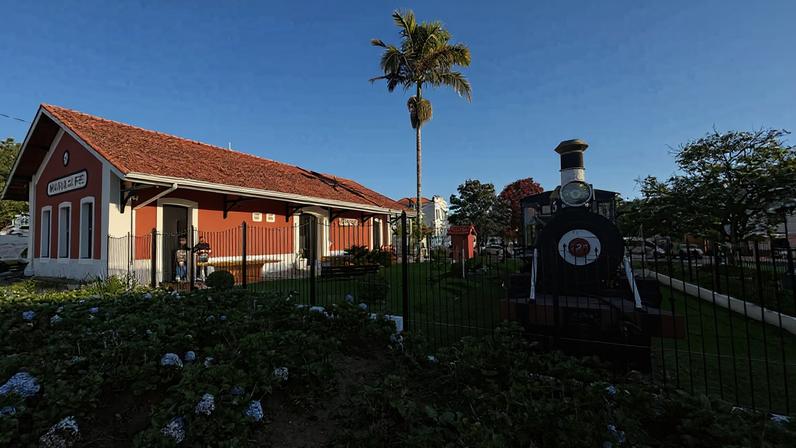 Estação ferroviária de Maria da Fé (MG), inaugurada em 1891 e que hoje abriga centro cultural