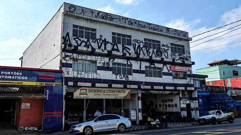 Fachada de prédio na rua Antônio de Andrade, em São Caetano do Sul (SP), apontado em cadastro como sede da Telure Participações S.A.