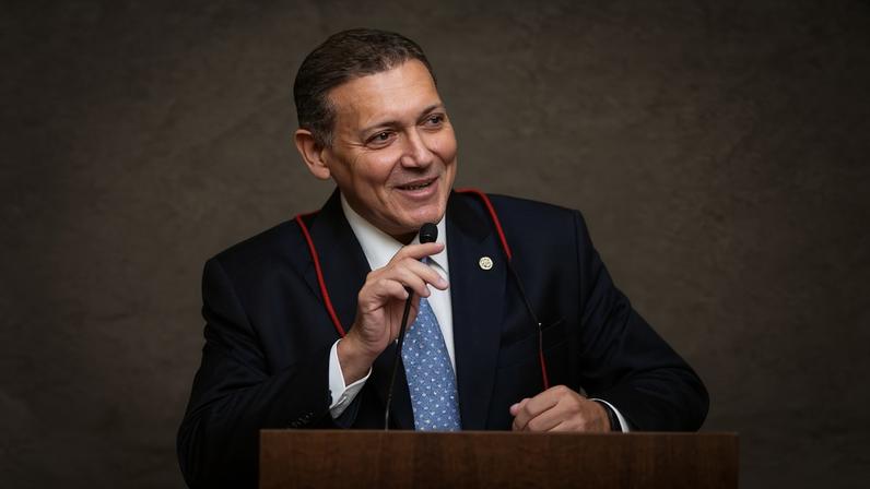 O presidente do TSE, Kassio Nunes Marques, durante sua posse em maio deste ano