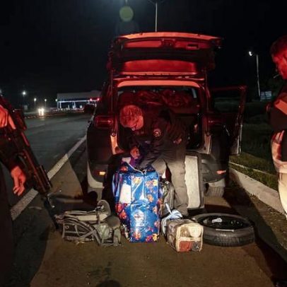 Pagam US$97 aos traficantes para levar plumas adelgazantes do Paraguai ao Brasil