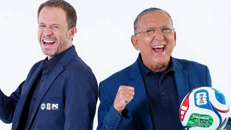 Tiago Leifert e Galvão Bueno, as vozes do SBT para a Copa do Mundo