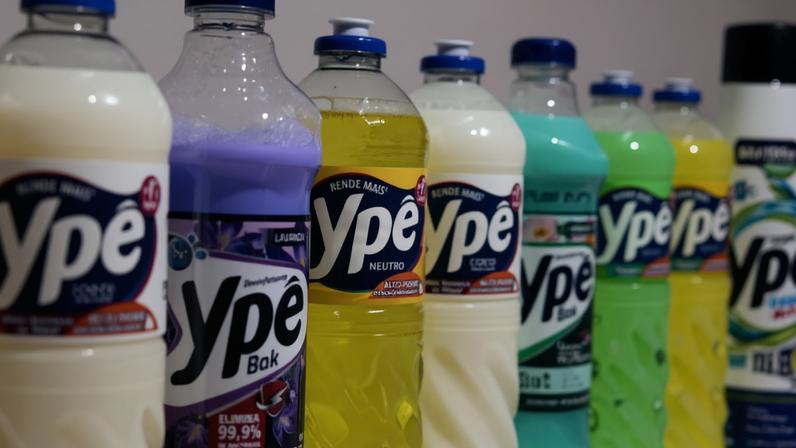 Produtos da marca Ypê com lote de final 1