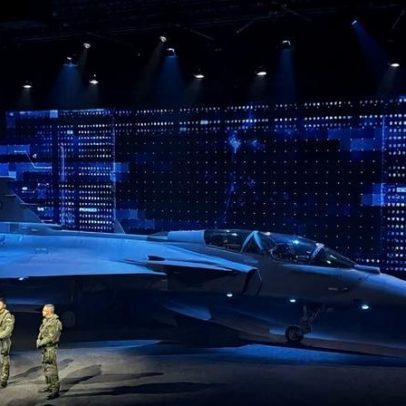 Saab lança caça Gripen desenvolvido com participação brasileira