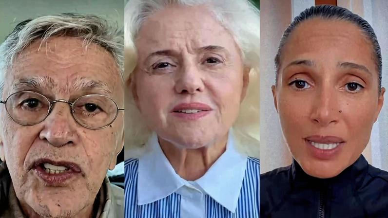 Caetano Veloso, Marieta Severo e Camila Pitanga alertam sobre jogo do Tigrinho