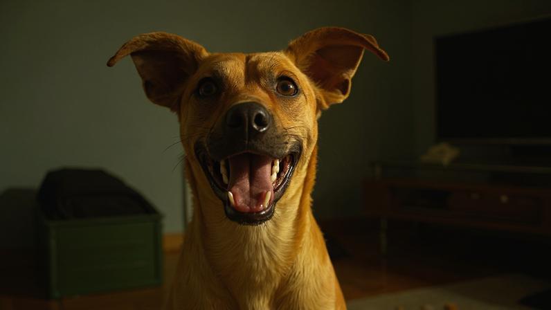 O cachorro Amendoim, conhecido por protagonizar o filme 'Caramelo', da Netflix