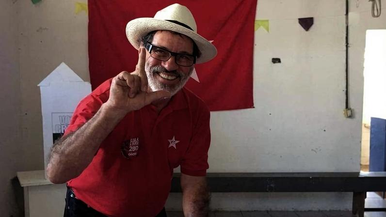 Delúbio Soares em eleição do PT