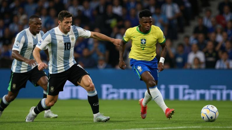 Vinicius Junior se aquece antes de duelo amistoso da seleção brasileira contra a Tunísia e em ação contra a Argentina pelas Eliminatórias