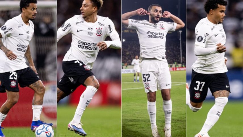 Allan, Lingard, Zakaria Labyad e Kaio César (Foto: Agência Corinthians)