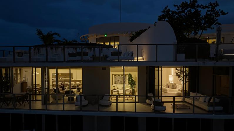 Fachada da propriedade de Ronaldo Fenômeno em Miami