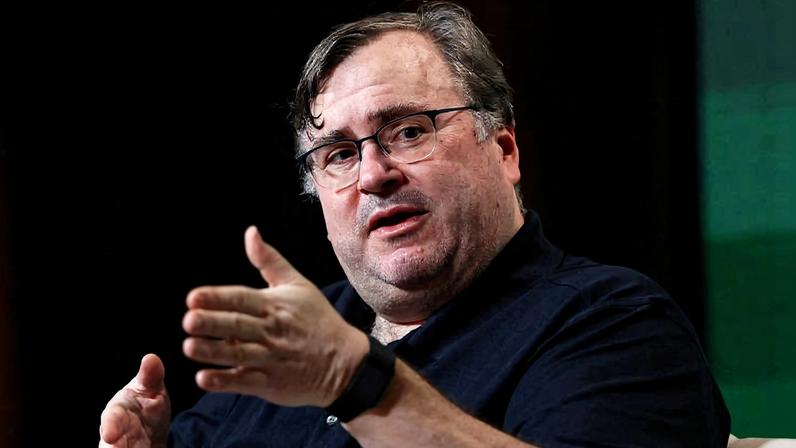 Reid Hoffman, cofundador do LinkedIn, em evento em Nova York