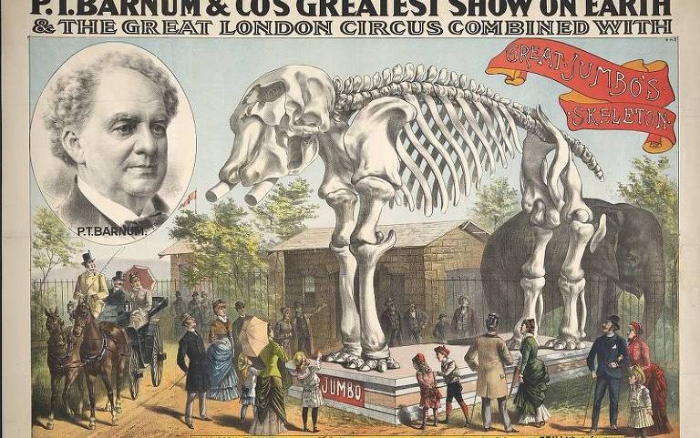 Pôster de espetáculo de P.T.Barnum
