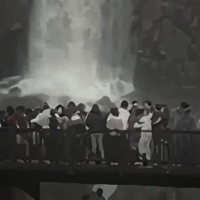 Turista salta nas Cataratas do Iguaçu para resgatar celular