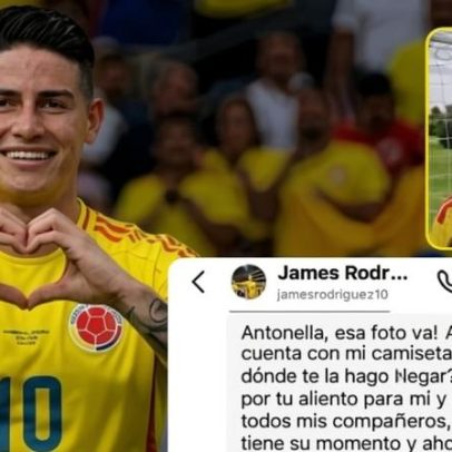 James Rodríguez pede desculpas à filha do presidente colombiano após foto ignorada