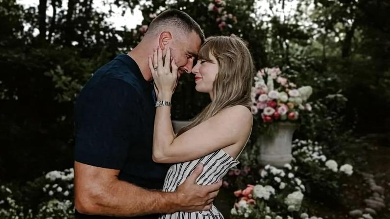 Taylor Swift e o noivo, Travis Kelce
