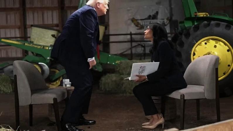 Donald Trump deixa entrevista após desentendimentos com jornalista Kristen Welker, da NBC