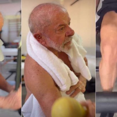 Presidente Lula realiza treino ao ar livre