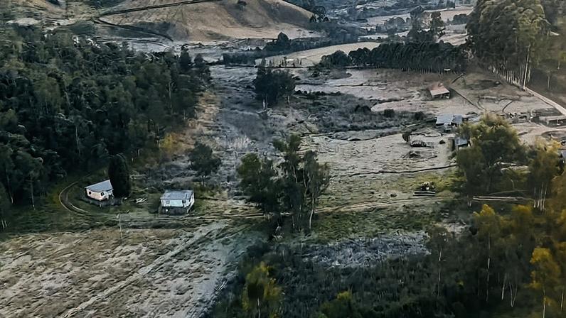Registro de geada em campos de Maria da Fé, no sul de Minas Gerais