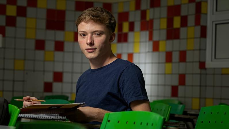 Gabriel Muck, 19, aluno do Colégio Bernoulli quer ingressar no curso de em engenharia de produção