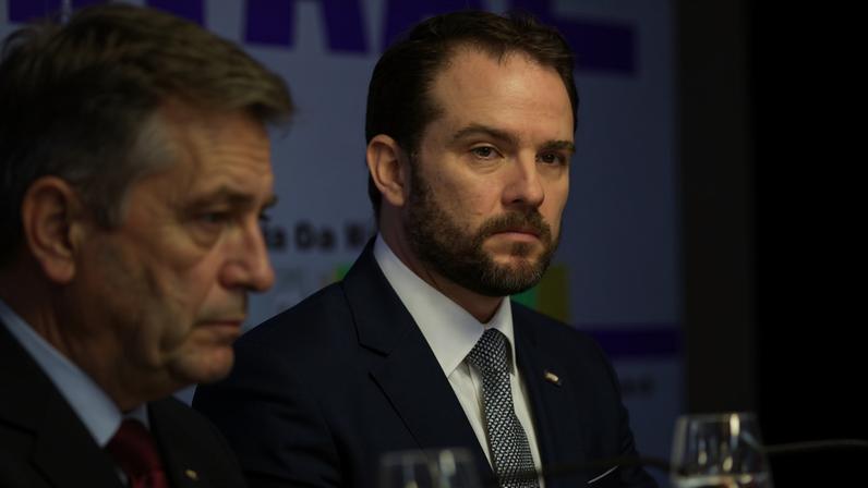 O ministro Dario Durigan (Fazenda) durante reunião ministerial no Palácio do Planalto