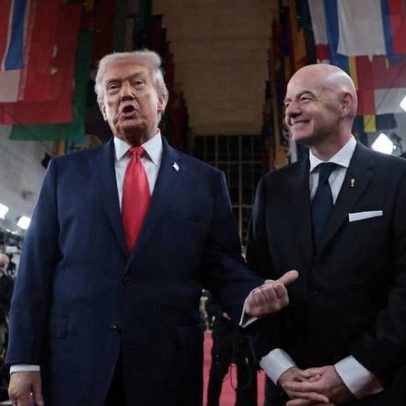 Infantino torna relação com Trump prioridade para a FIFA