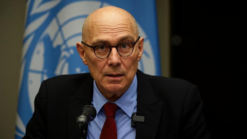 Chefe de direitos humanos da ONU, Volker Turk, em entrevista coletiva