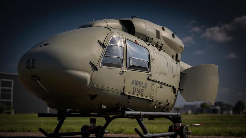 Airbus apresenta helicóptero U145, que não precisa de piloto
