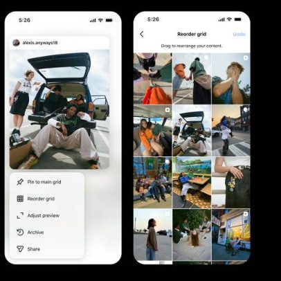 Instagram permite reorganizar fotos e vídeos na grade do perfil