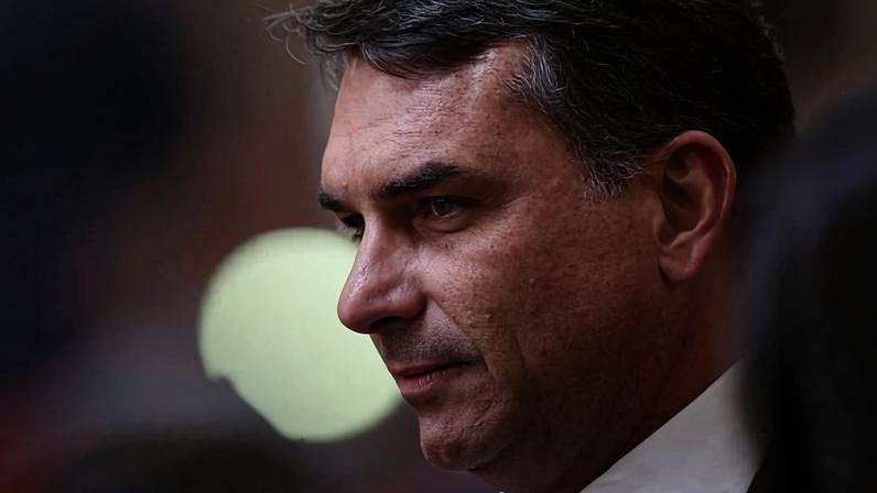 O senador Flávio Bolsonaro (PL-RJ), pré-candidato a presidente