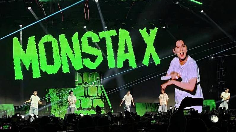 Show do grupo de k-pop Monsta X no Espaço Unimed, em São Paulo