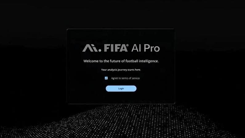 Tela de acesso da Fifa IA Pro, ferramenta de análise de dados criada pela Lenovo que será disponibilizada pela Fifa para as 48 seleções que disputam a Copa do Mundo de 2026