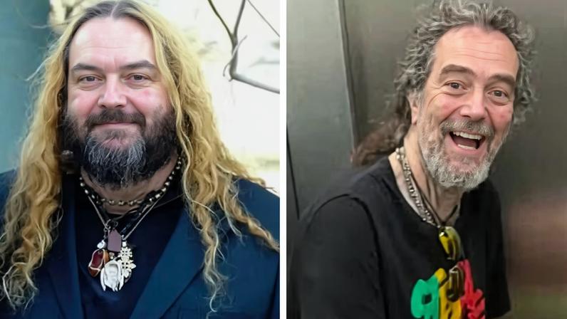 Max Cavalera em foto antiga e registro recente — Foto: Reprodução/Instagram