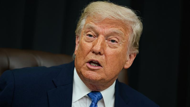 O presidente dos Estados Unidos, Donald Trump, durante evento na Casa Branca, em Washington