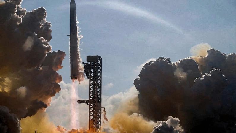 Lançamento de foguete da SpaceX no Texas