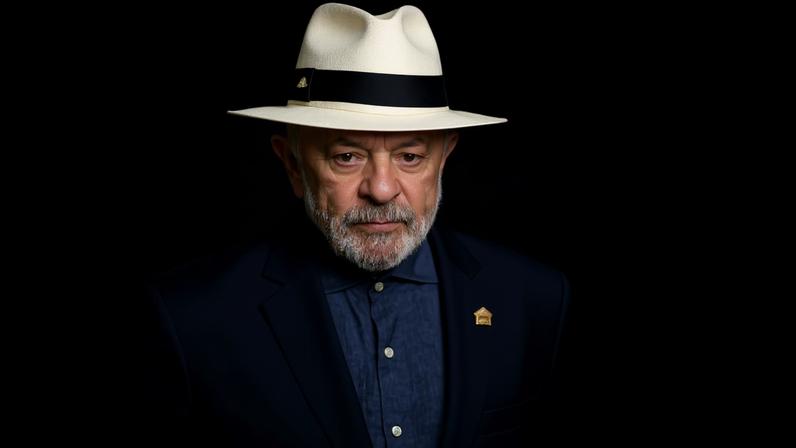 O presidente Luiz Inácio Lula da Silva durante cerimônia no Palácio do Planalto