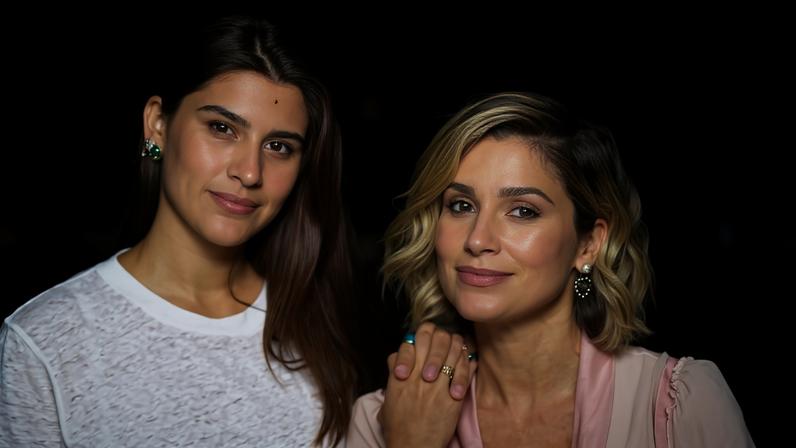 Flávia Alessandra e a filha Giulia Costa