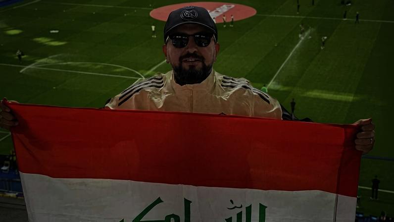 O torcedor iraquiano Abdulla Adnan não conseguiu visto para viajar aos EUA para ver seu país jogar