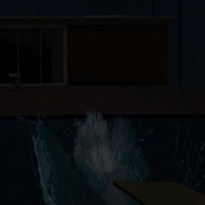 Hockney retrata piscinas como cenário de paixões em movimento