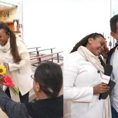 Pedido de casamento ao vivo surpreende repórter da Globo Minas