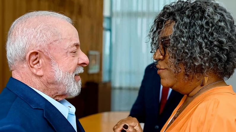 A primeira-dama Janja e o pastor Silas Malafaia