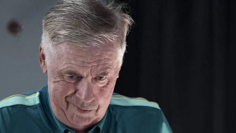 Carlos Ancelotti durante entrevista no Metlife Stadium, palco da estreia do Brasil na Copa do Mundo