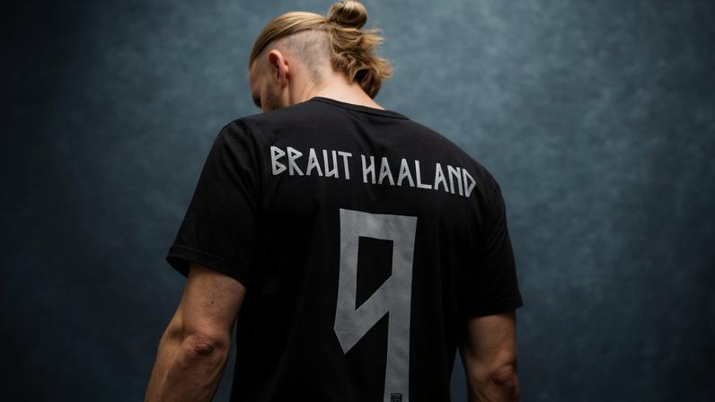Haaland na apresentação do uniforme de 2026 da Nike