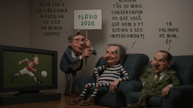 Flávio Bolsonaro, Jair Bolsonaro e Hamilton Mourão