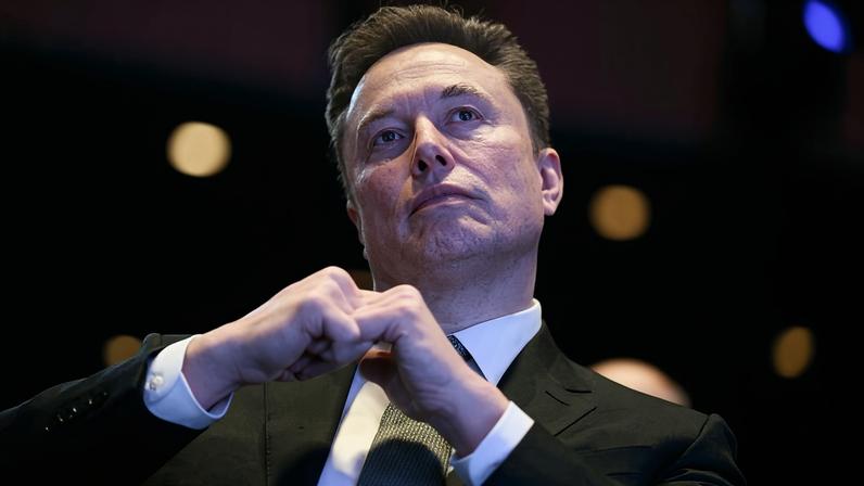 Elon Musk durante discurso do presidente dos EUA, Donald Trump, em Washington, DC