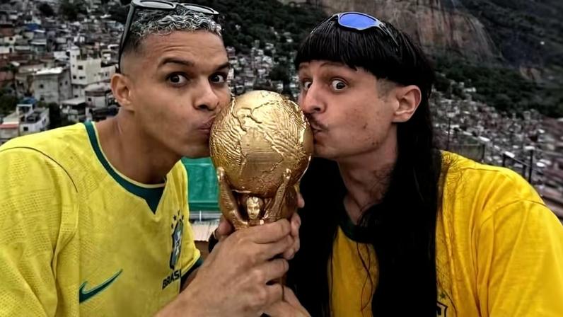 Iae Break e Oliver Tree no Rio de Janeiro no último sábado (13)