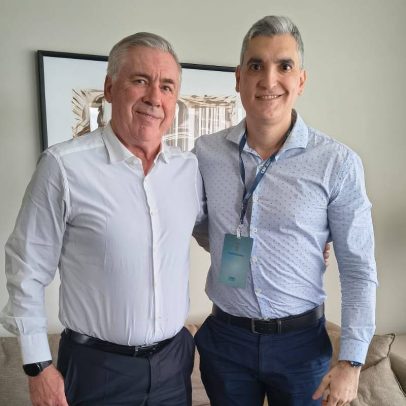 Professor de português de Ancelotti avalia o aluno: ainda mistura idiomas