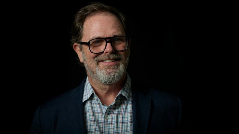 O ator americano Rainn Wilson no evento Environment Media Association, na Califórnia