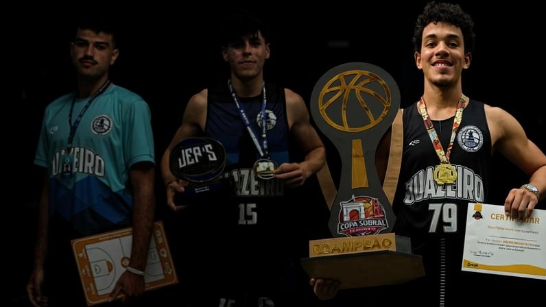 O assistente técnico Marcus Miguel e os jogadores João Paulo Sampaio de Alencar e Henrique Ferreira Bezerra, vítimas de acidente com ônibus de time de basquete no CE