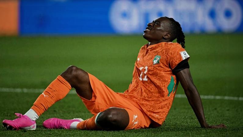 Yan Diomande, da seleção da Costa do Marfim, durante o jogo contra o Equador na Copa 2026, na Filadélfia